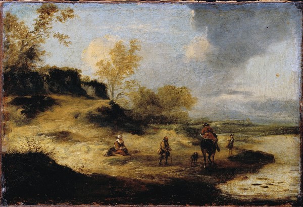 Sandhills with Figures by Philips Wouwermans